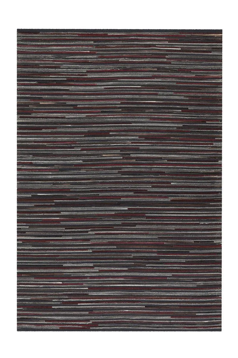 kayoom-wild-8023-patchwork-teppich-mit-leder-wolle-und-polyester image 1