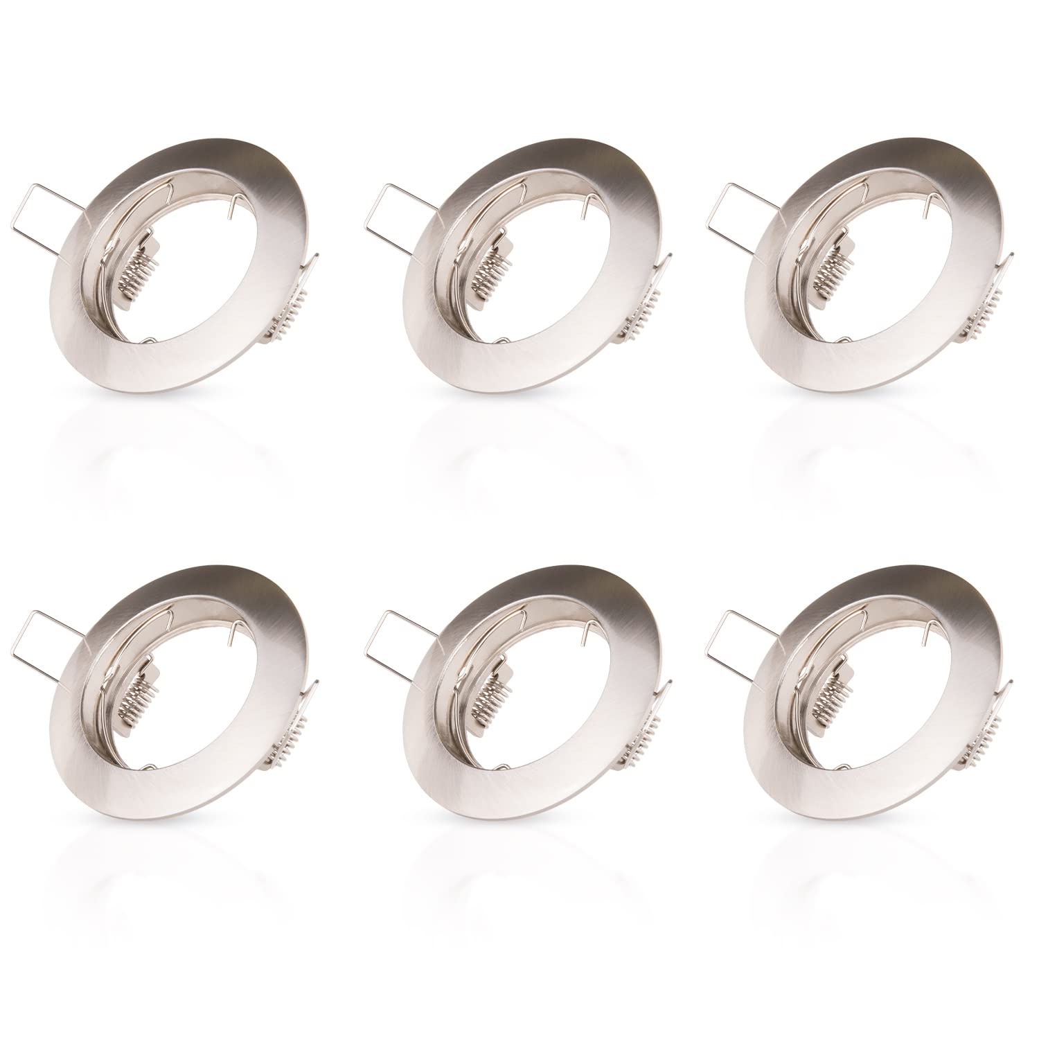 paco-home-einbaustrahler-6er-set-gu10-nickel-deckenspots-ohne-leuchtmittel image 1