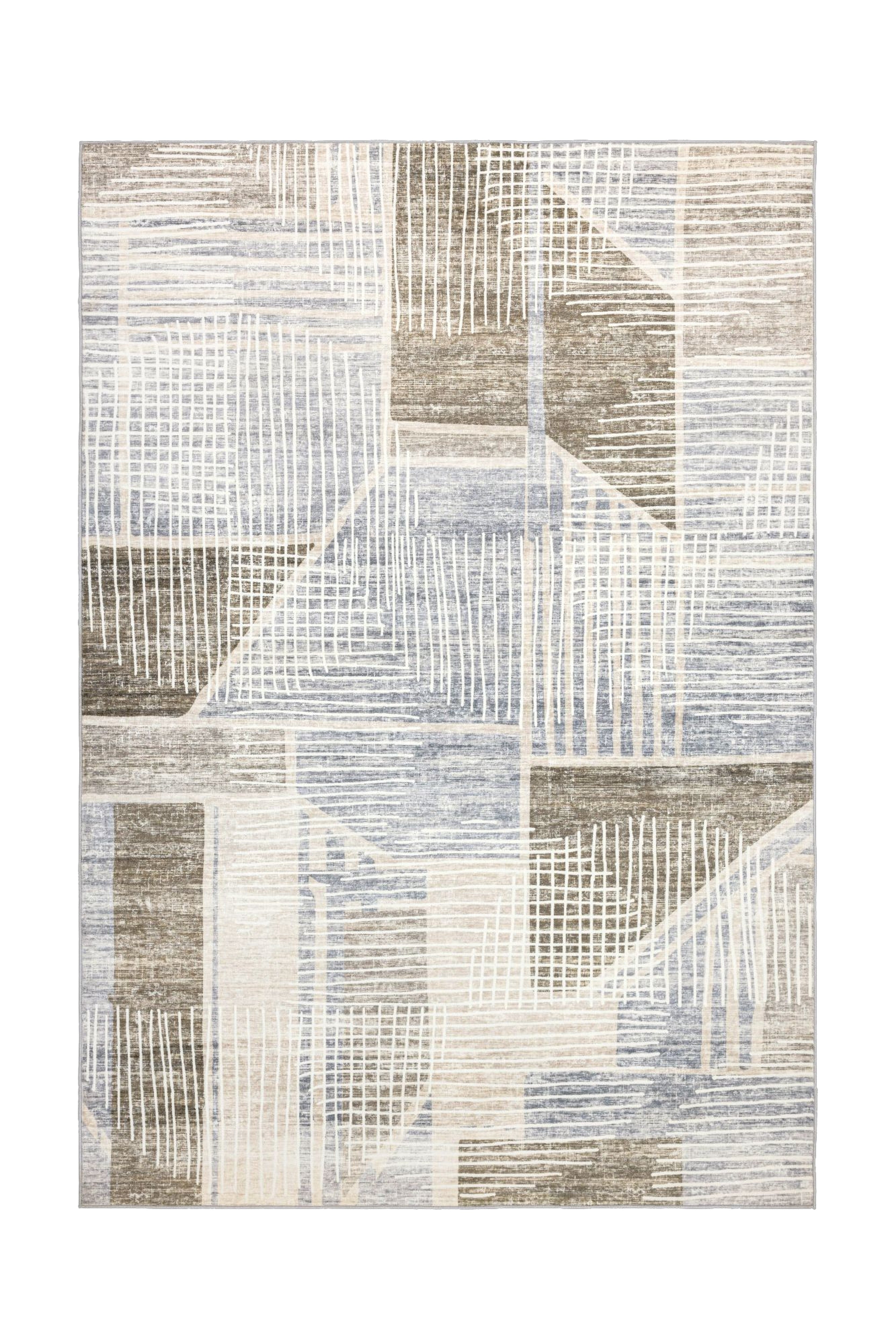 kayoom-visionary-129-taupe-kurzflor-teppich-aus-polyester-6-mm-flor-verschiedene image 7