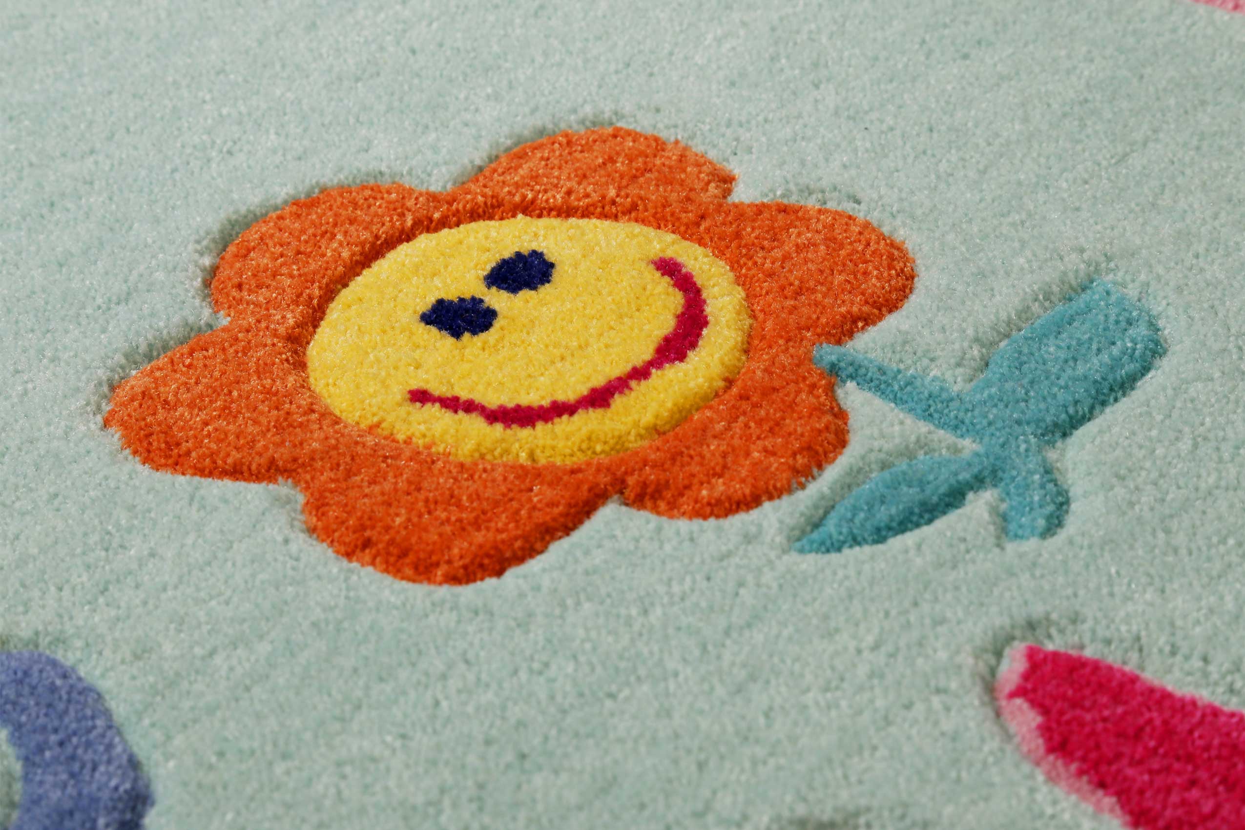 smart-kids-happy-me-kinderteppich-t-rkis-eckig image 6