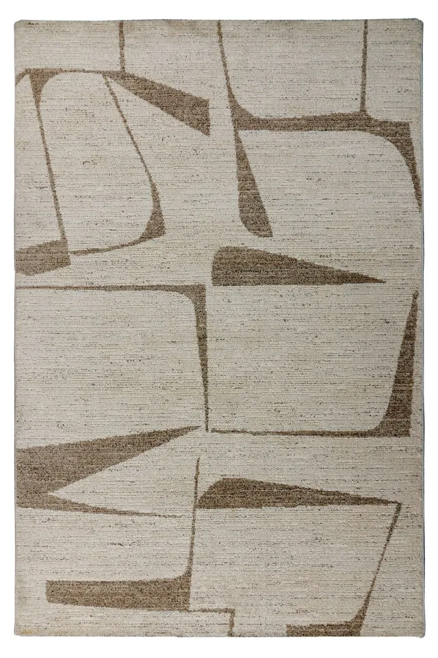 kayoom-napoli-535-kurzflorteppich-creme-polypropylen-jute image 1