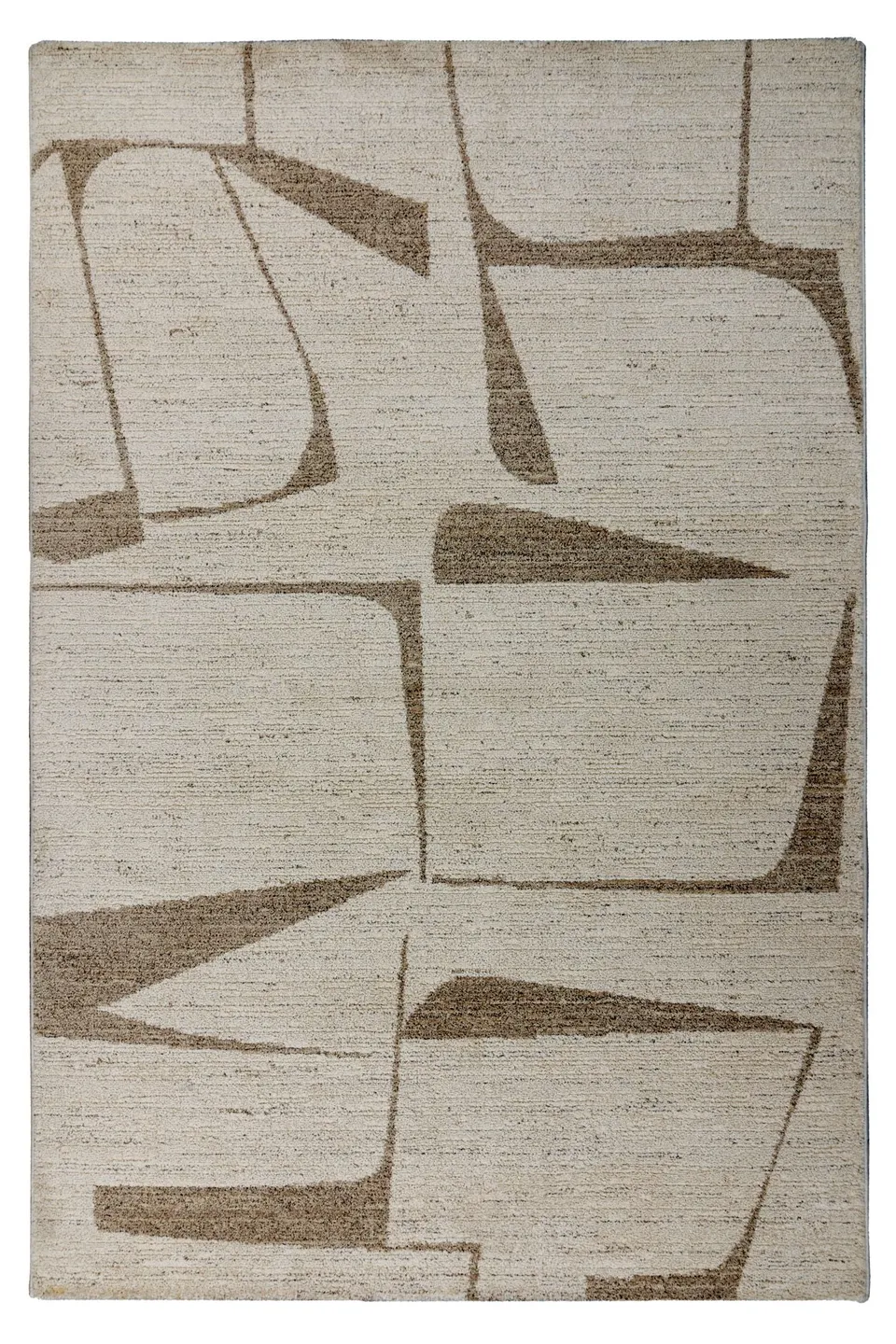 kayoom-napoli-535-kurzflorteppich-creme-polypropylen-jute image 1