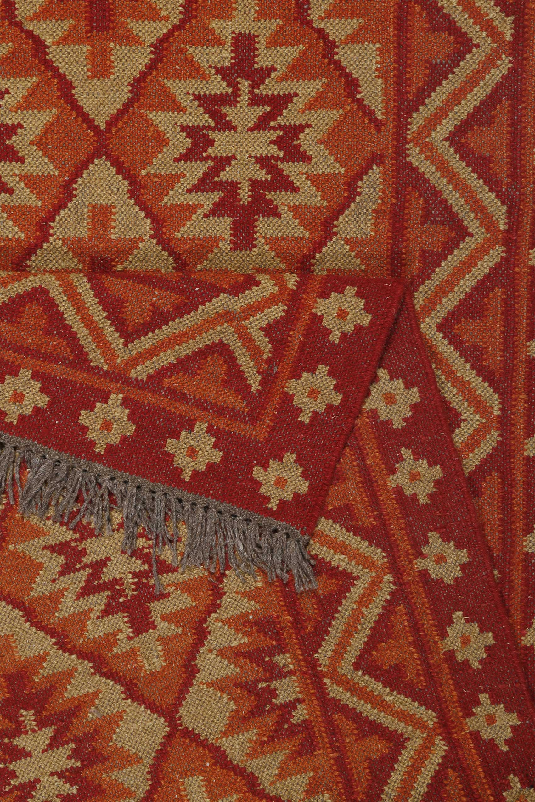 green-looop-by-weconhome-kelim-teppich-clare-rostrot-handgewebt-wolle-goodweave image 5