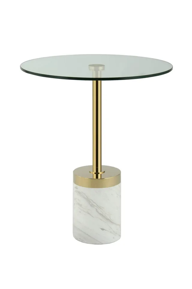 kayoom-beistelltisch-lana-125-runde-glasplatte-marmor-optik-sockel-f-r-indoor-ou image 1