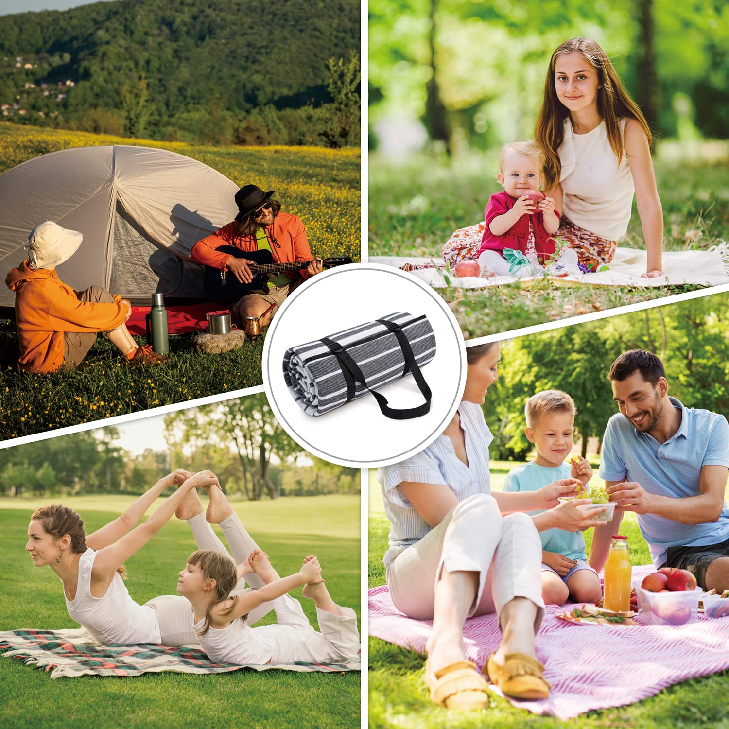 paco-home-picknickdecke-wasserdicht-grau-wei-1-150x200-cm image 2