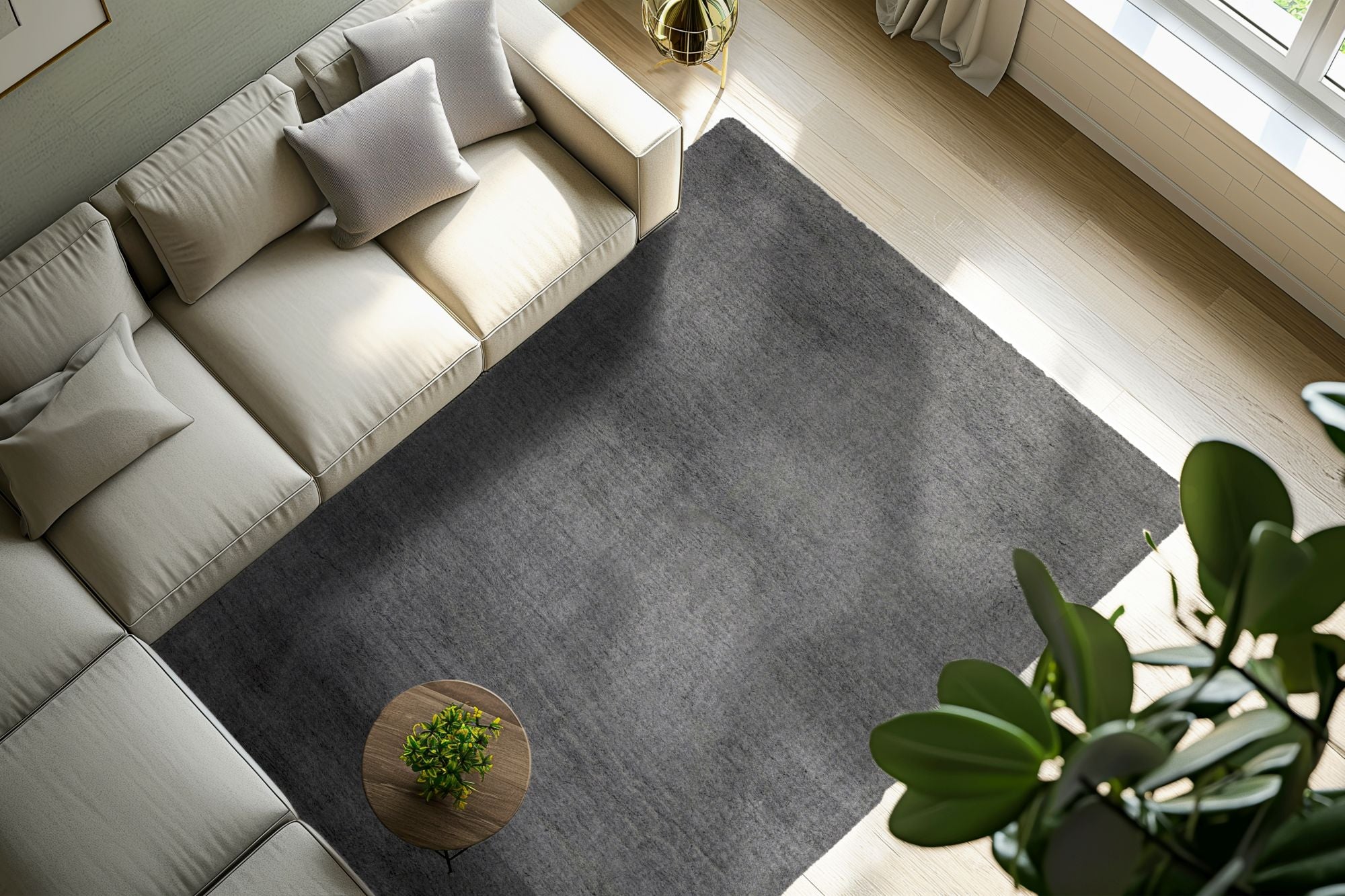 kayoom-luxe-525-hochflor-teppich-42-mm-florh-he-2600-g-m-polyester-baumwolle-kar image 5