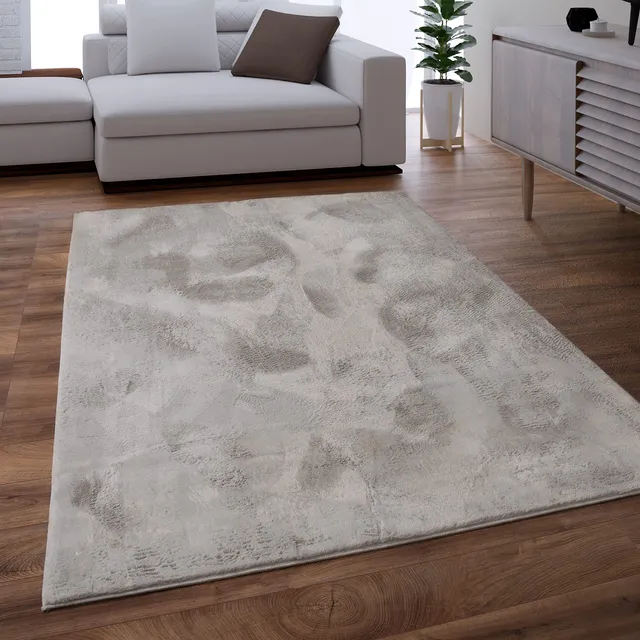 paco-home-teddy-shaggy-hochflor-teppich-einfarbig-grau-60x90-cm image 1