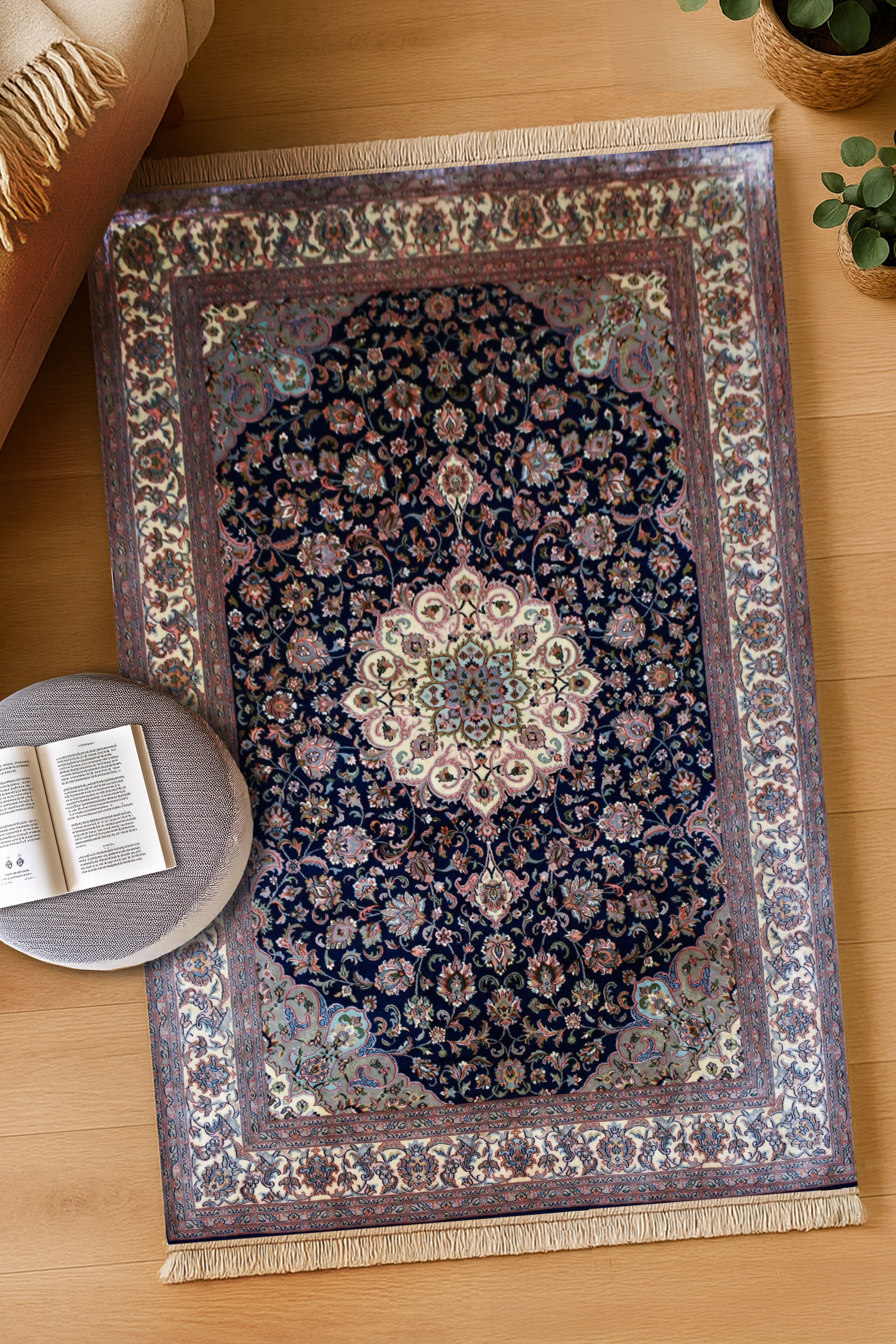 kayoom-kashan-12331-multi-teppich-186x282-cm-handgewebter-orient-design-teppich image 3