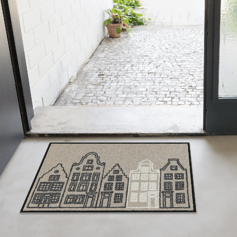 salonloewe-city-life-eingangsmatte-50-x-75-cm-stadtmotiv-polyamid-waschbar-trock image 2