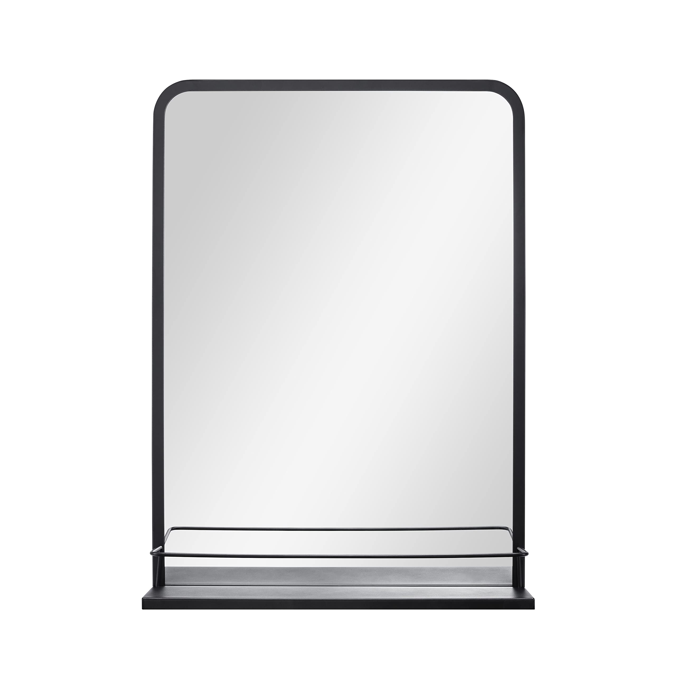 paco-home-wandspiegel-rechteckig-mit-ablage-schwarz-metall image 1