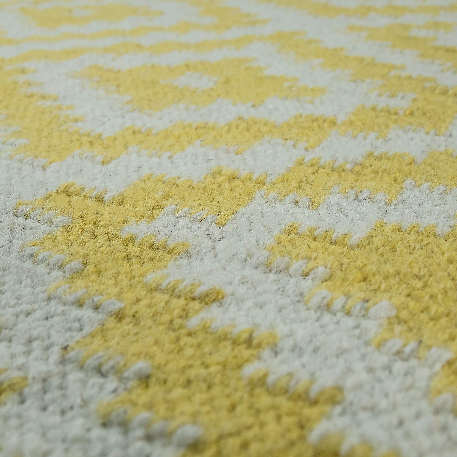 paco-home-skandi-kilim-teppich-handgewebt-rauten-gelb-wei-80x150-cm image 3