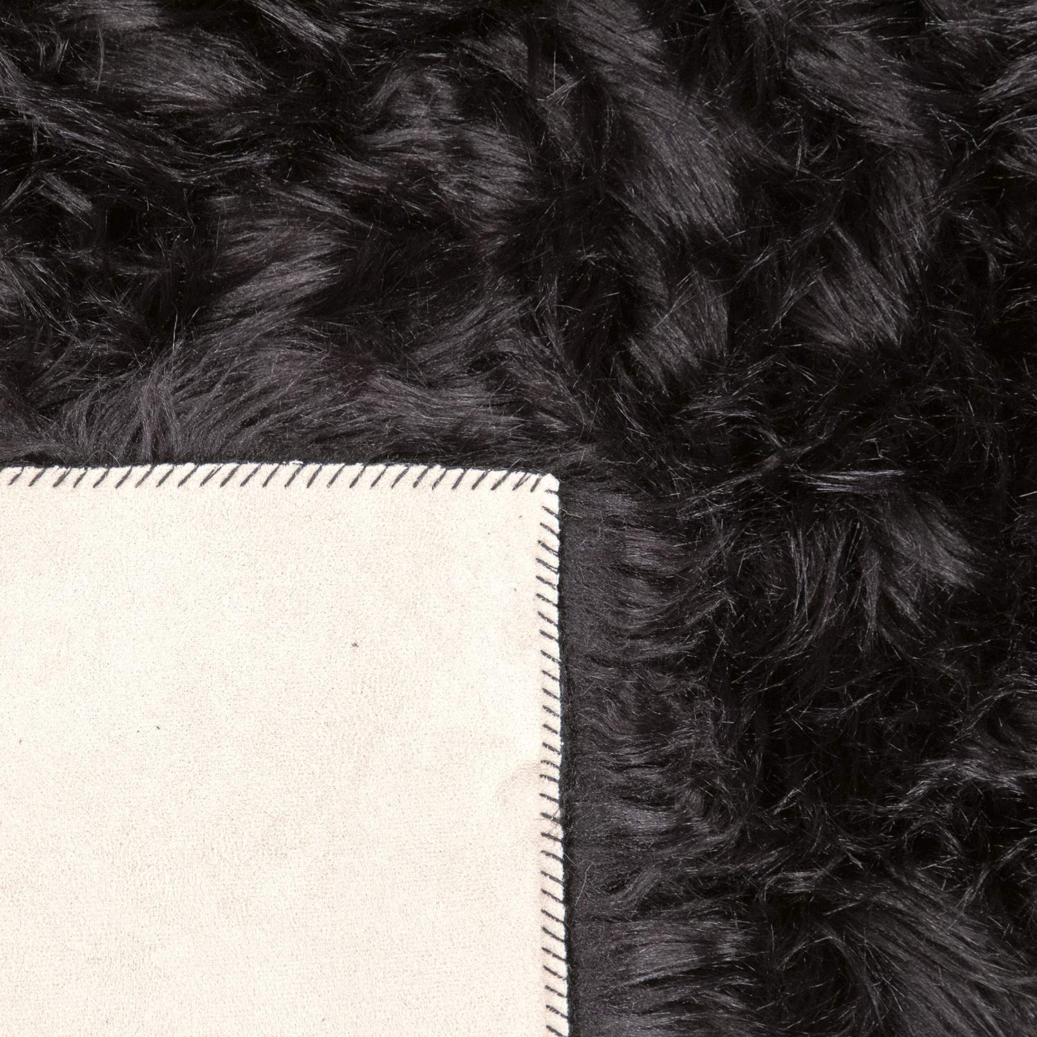 paco-home-kunstfell-fellteppich-schwarz-45-cm-rund image 4