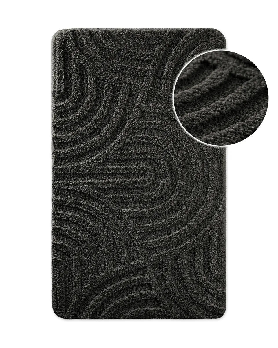 weconhome-bathking-badteppich-fiete-in-anthrazit-grau-getuftet-rutschhemmender-t image 1