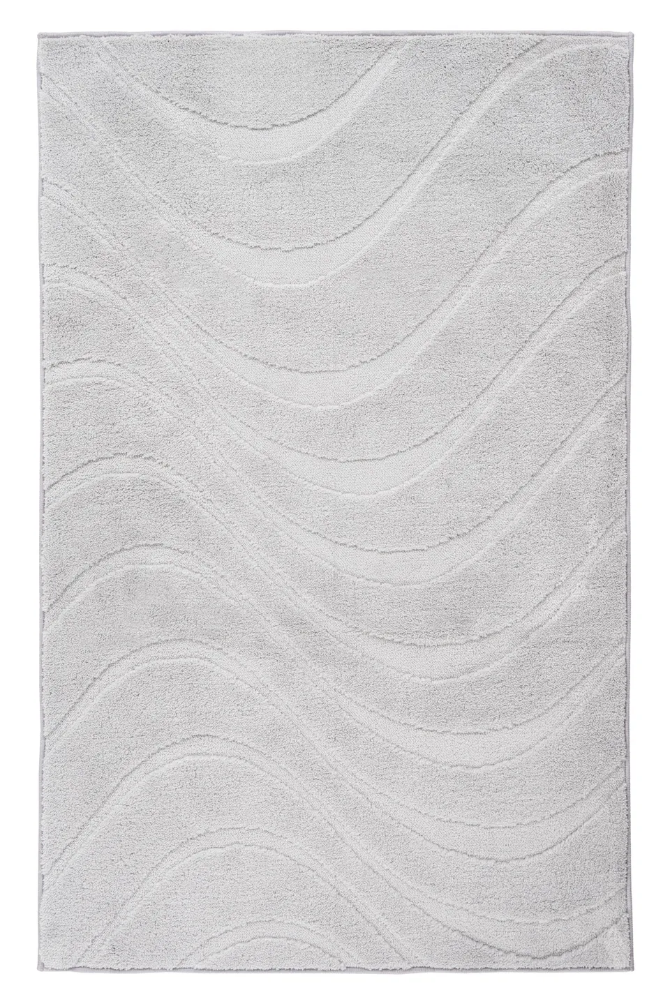 kayoom-badematte-ripple-soft-125-11-mm-flor-1400-g-m-polyester-silber image 1