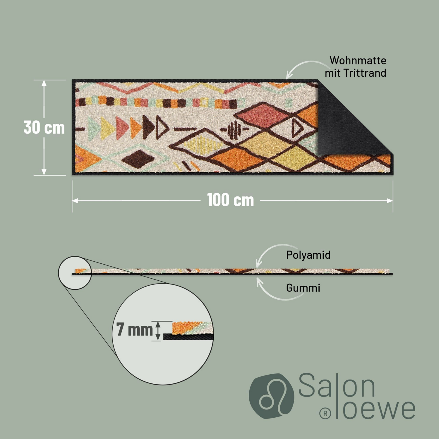 salonloewe-boho-journey-eingangsmatte-30-x-100-cm-schmaler-l-ufer-im-boho-stil image 3