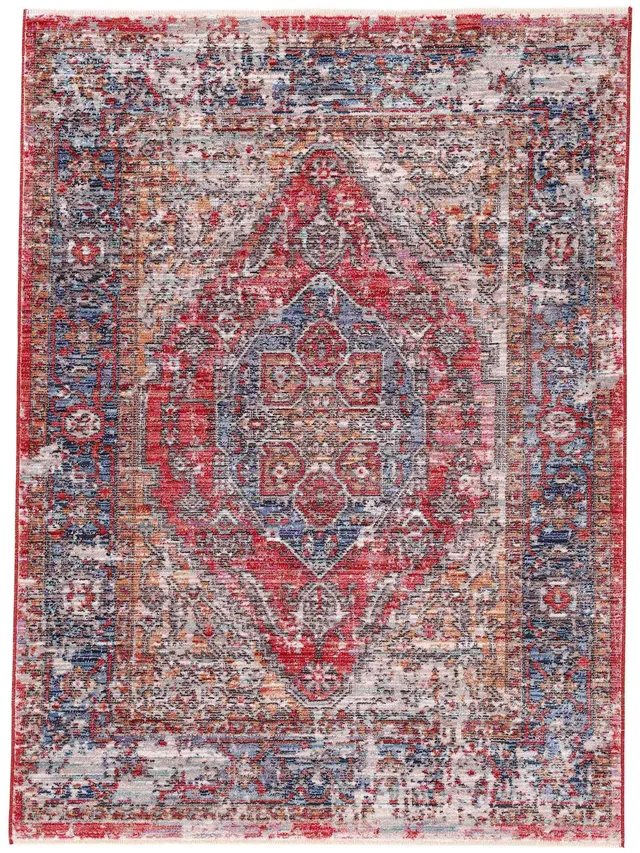carpetfine-vintage-teppich-phoenix-rot-120x170-cm image 1