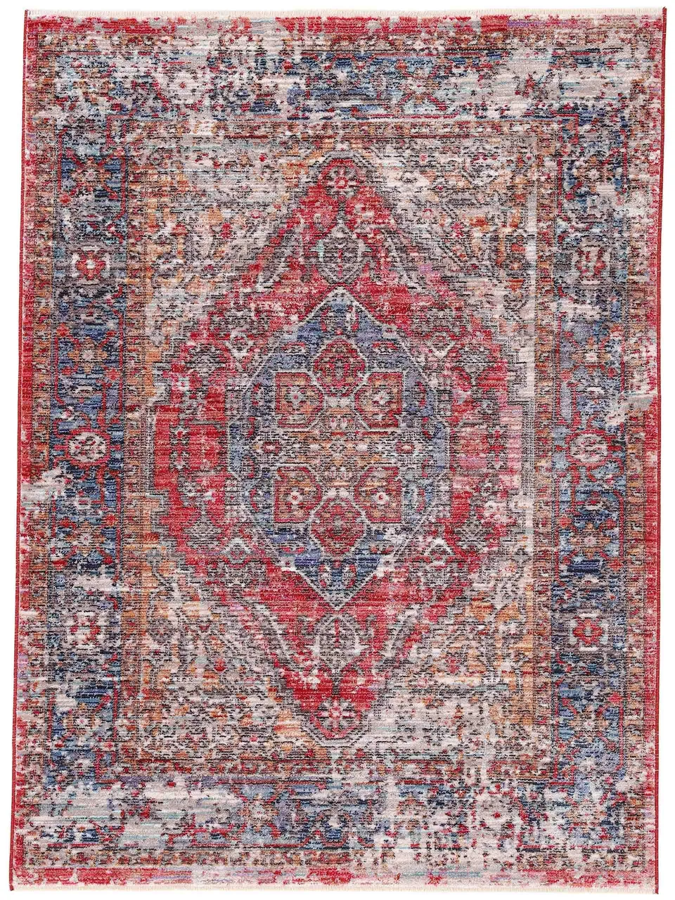 carpetfine-vintage-teppich-phoenix-rot-120x170-cm image 1