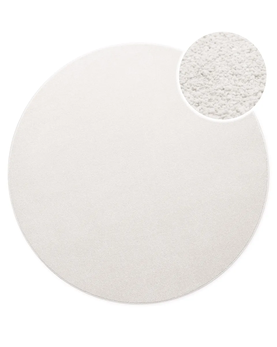 weconhome-basics-freja-kurzflorteppich-rund-creme-wei image 1