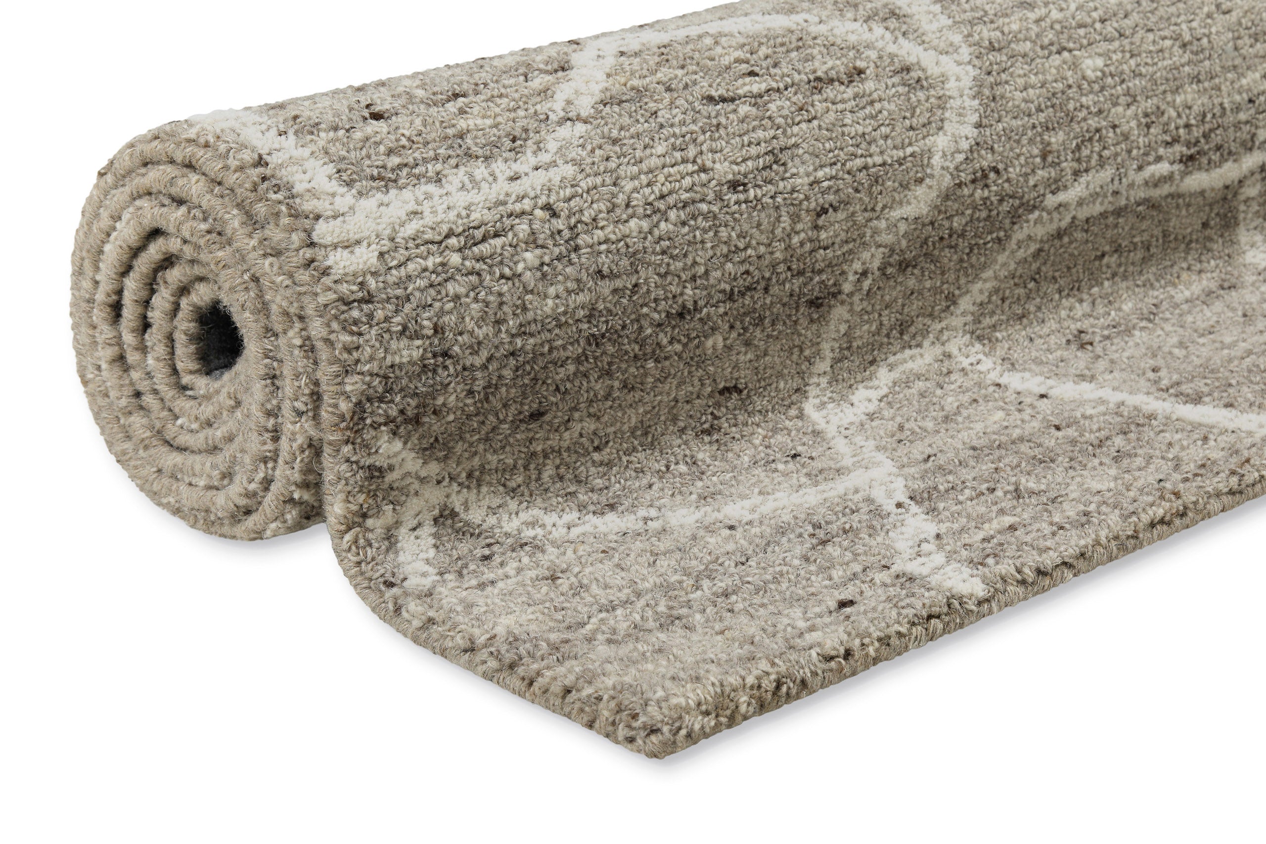 weconhome-hamptons-fortyone-kurzflor-teppich-taupe-meliert-handgetuftet-100-schu image 7