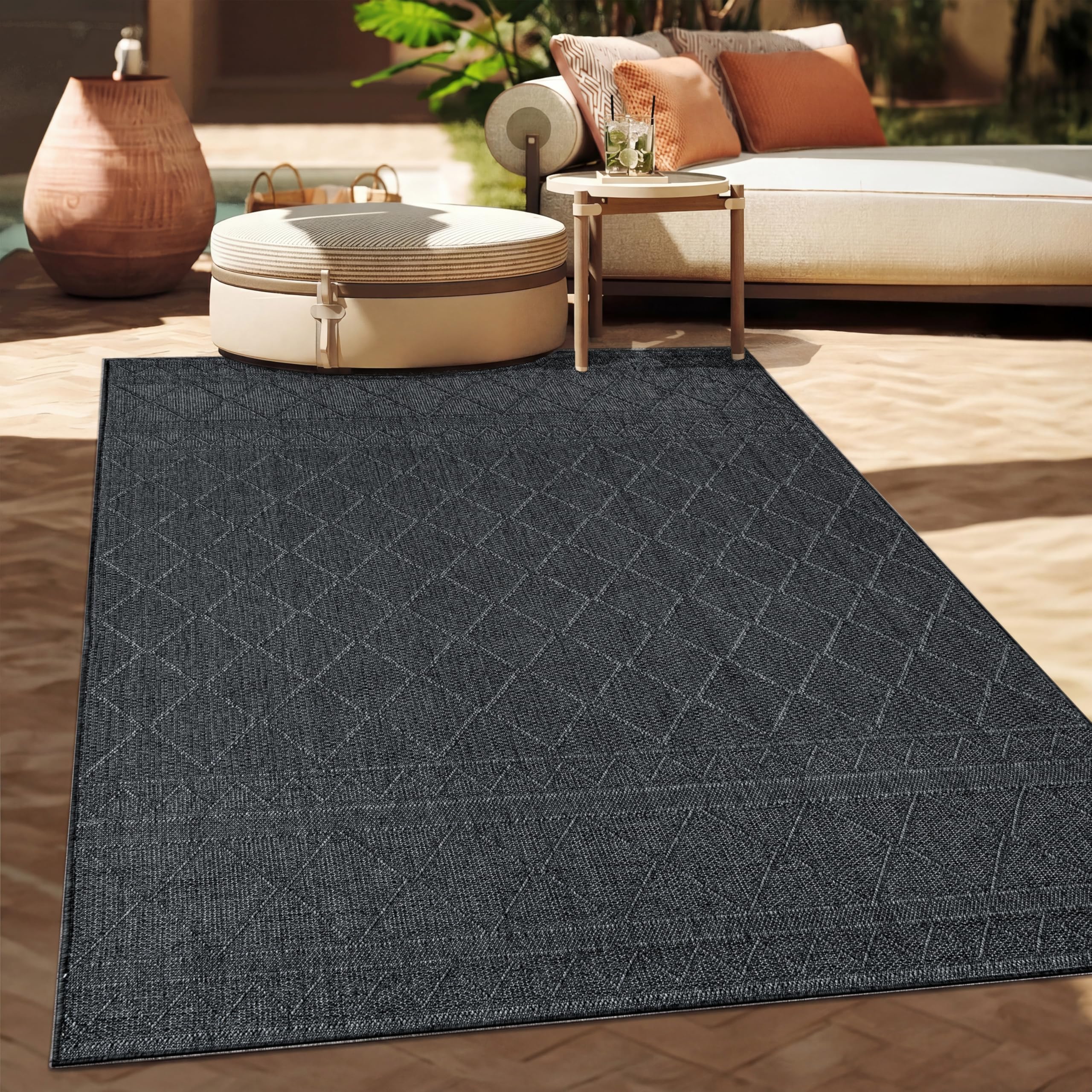 paco-home-aachen-outdoor-teppich-80x150-cm-anthrazit-2-boho image 2