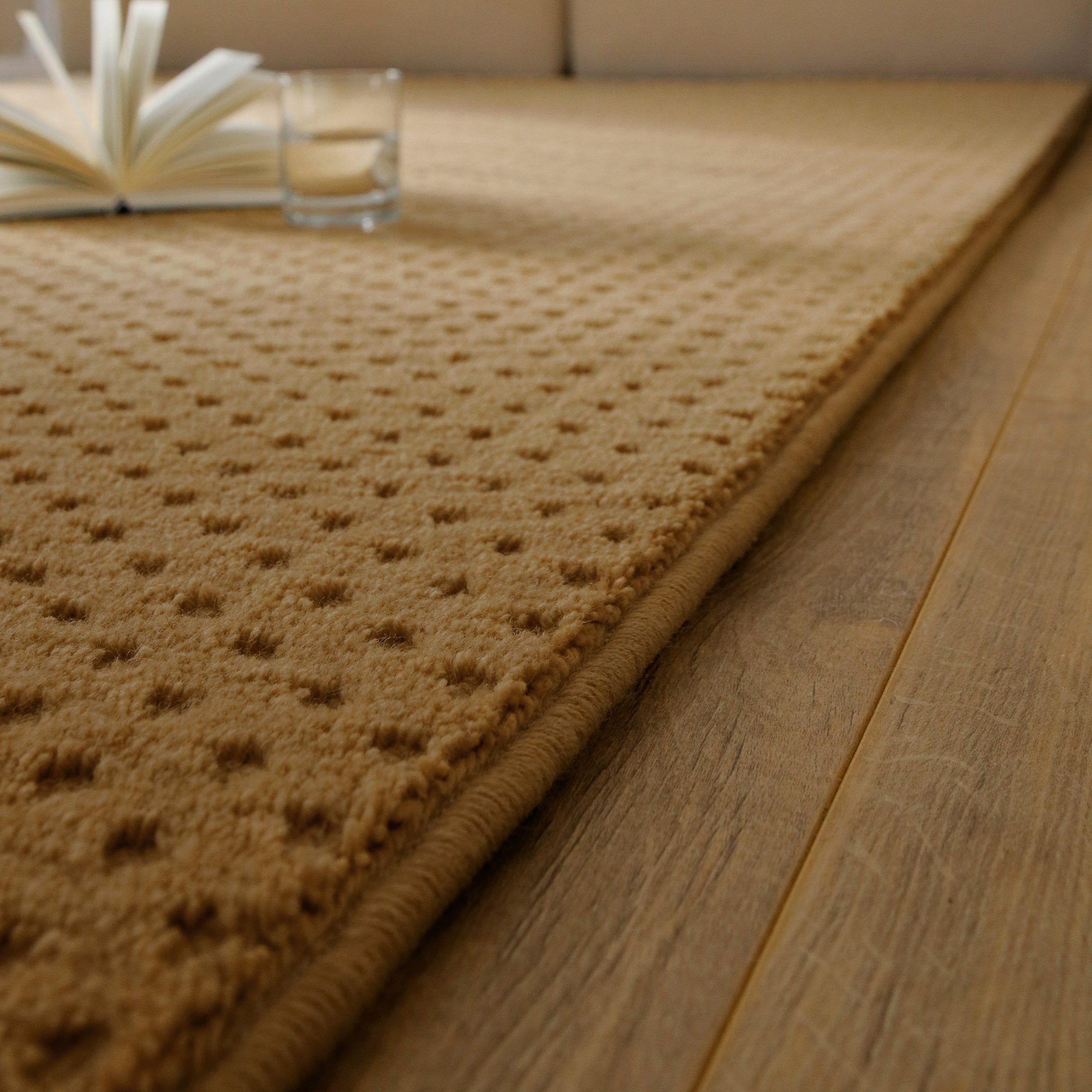 weconhome-castello-three-teppich-karamell-kurzflor-schurwolle image 4