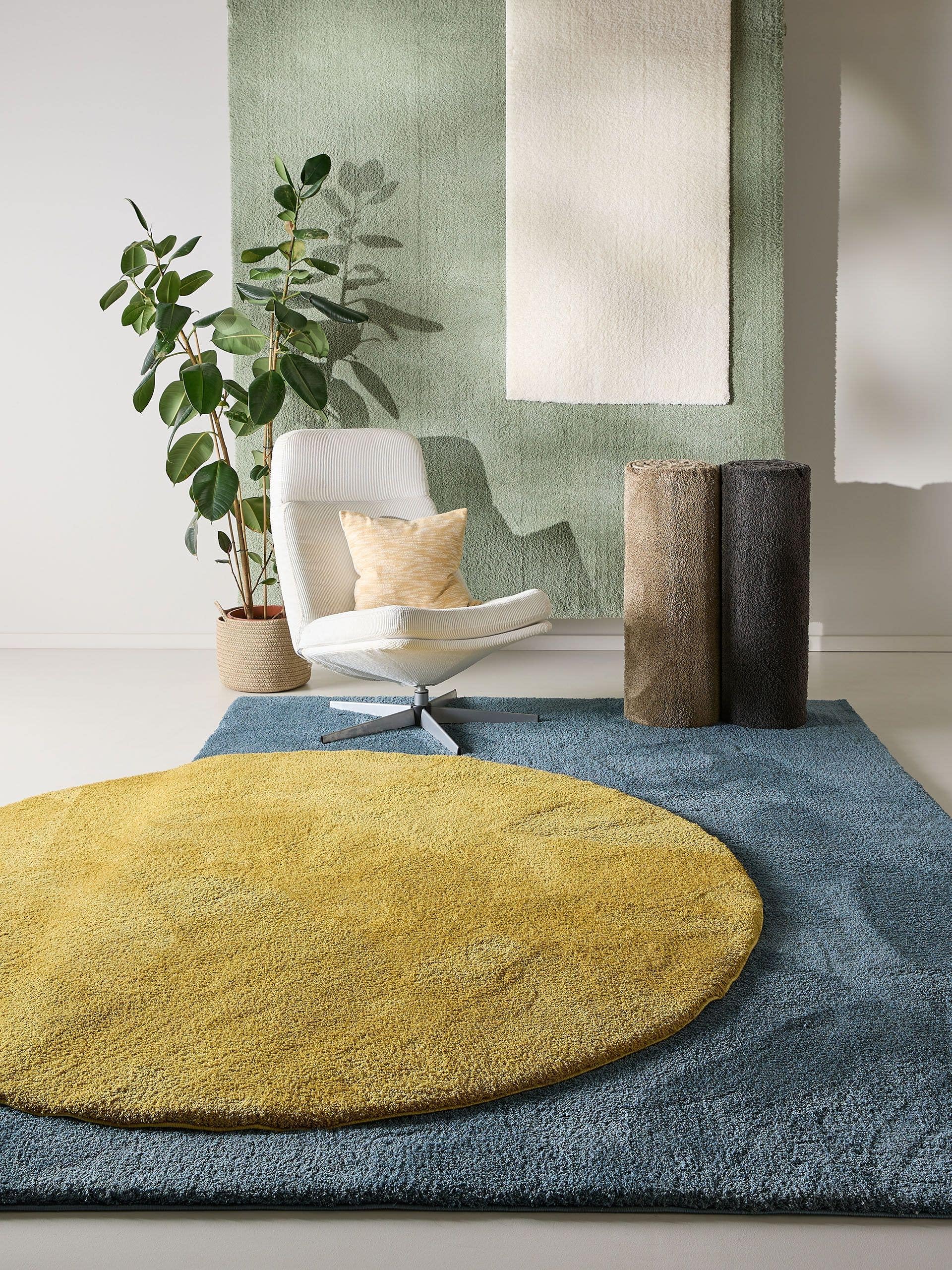 benuta-nest-hochflorteppich-soda-beige-200x200-cm-rund-kunstfaser-flauschiger-bo image 6
