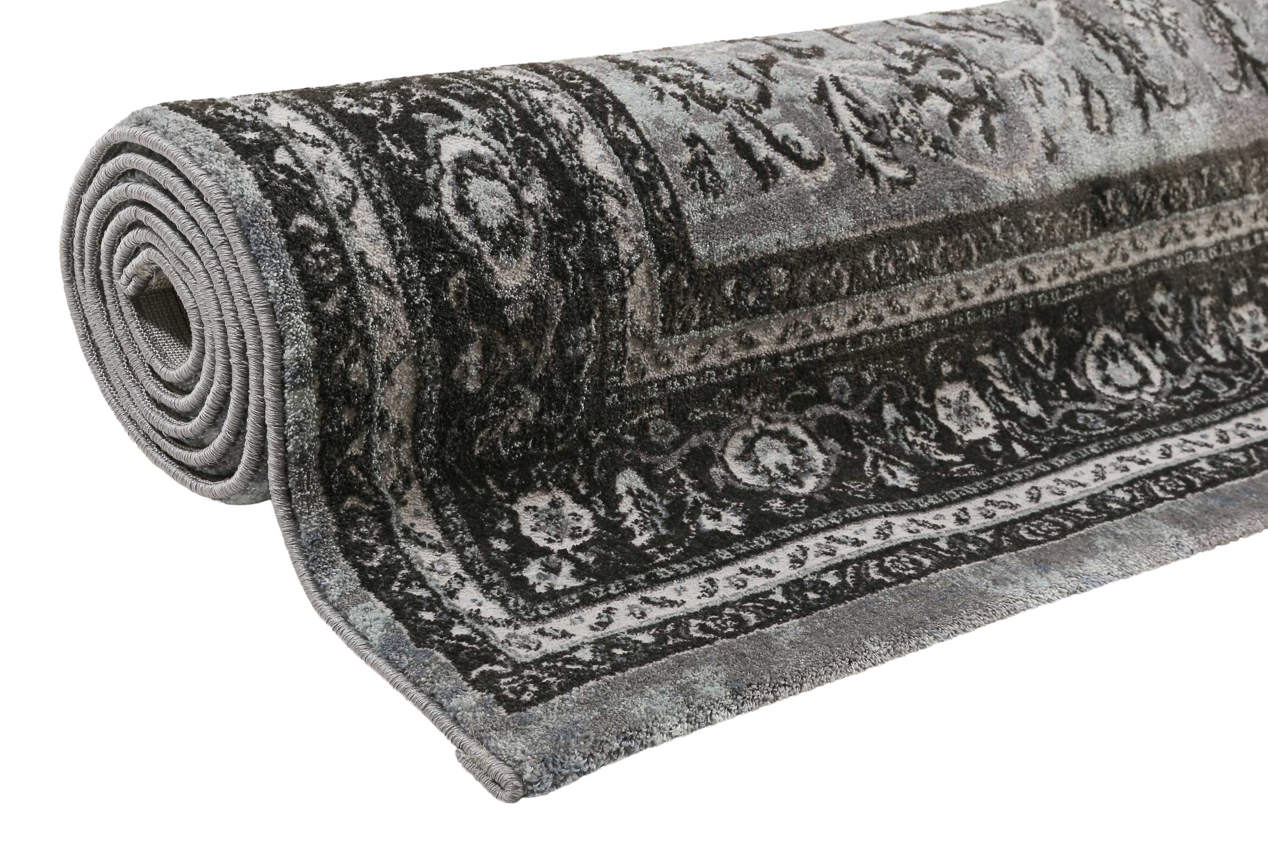 weconhome-kurzflor-teppich-oxford-grau-schwarz-blau-paisley image 7