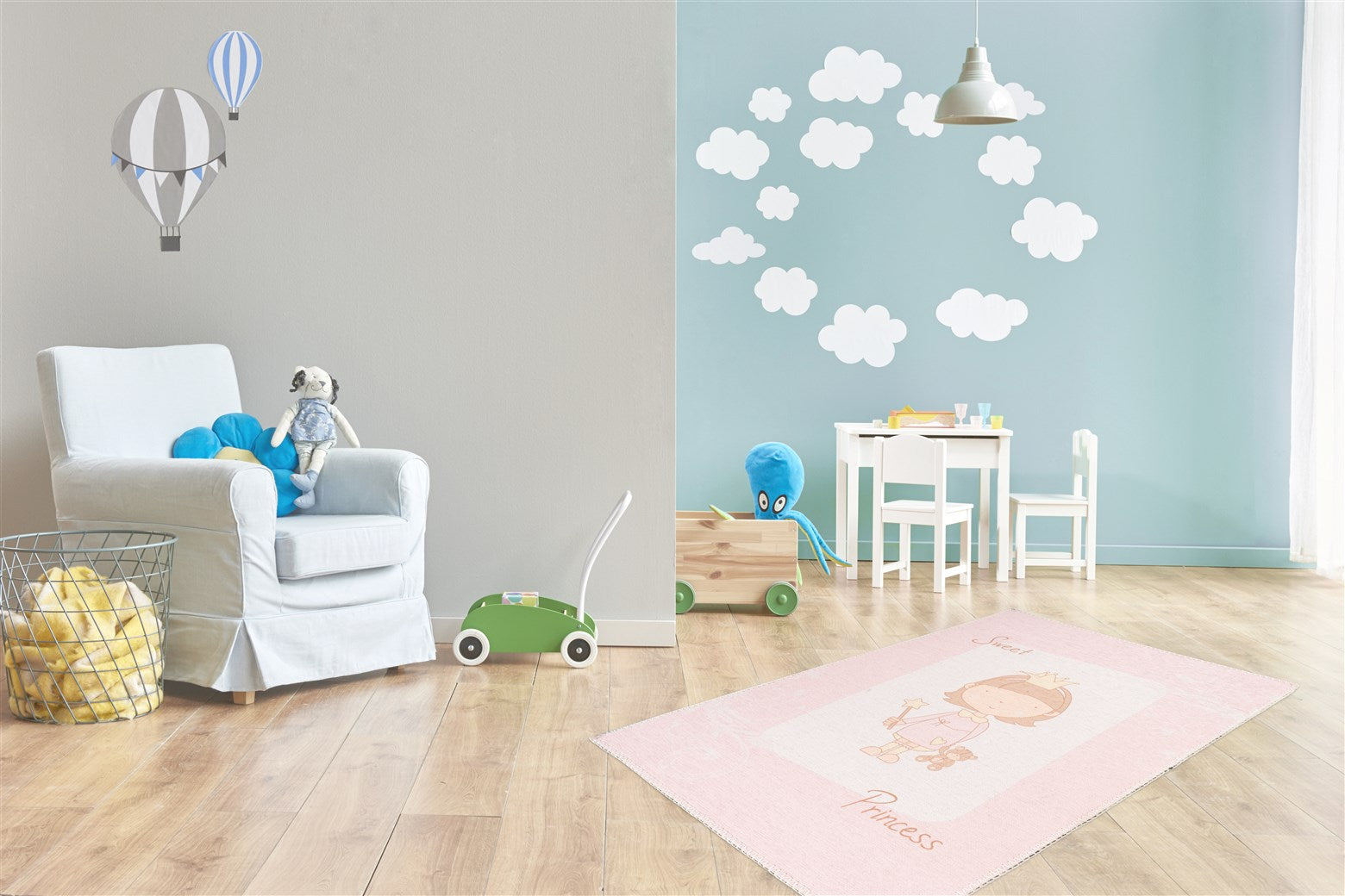 kayoom-bambini-325-kinderteppich-flachflor-bunt-120x170-cm image 2