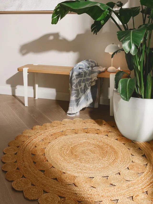 benuta-pure-jutta-jute-teppich-natur-rund-120-cm-handgewebt image 1