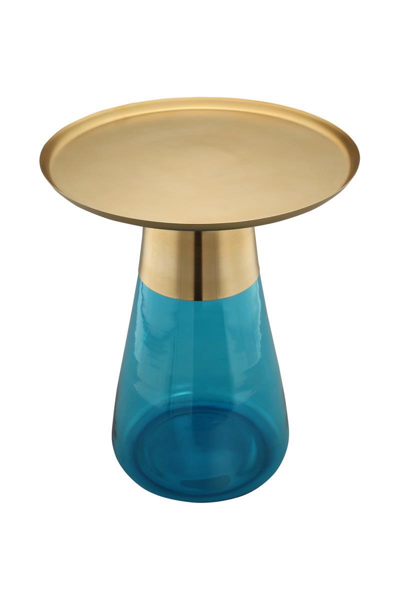 kayoom-beistelltisch-roman-225-glas-mit-goldener-metallplatte-handgefertigt image 2