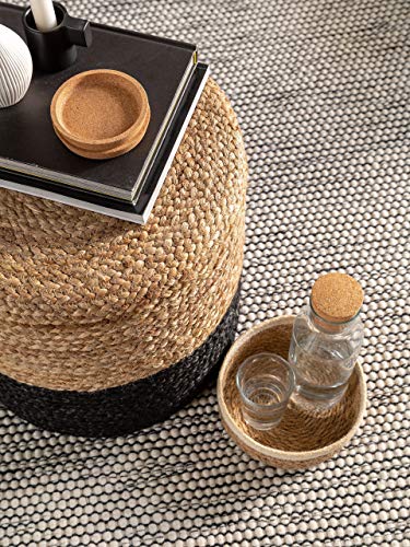benuta-pure-handgefertigter-jute-pouf-jutta-hellbraun-schwarz-40x40-cm-zylindris image 8