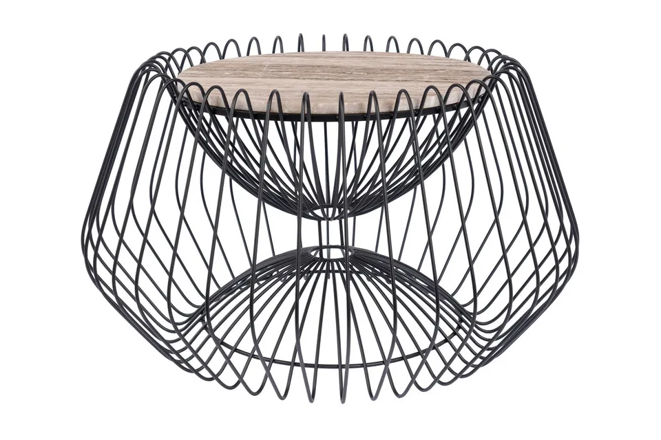 kayoom-beistelltisch-malibu-325-marmor-optik-draht-design-handgefertigt-40x40x50 image 1