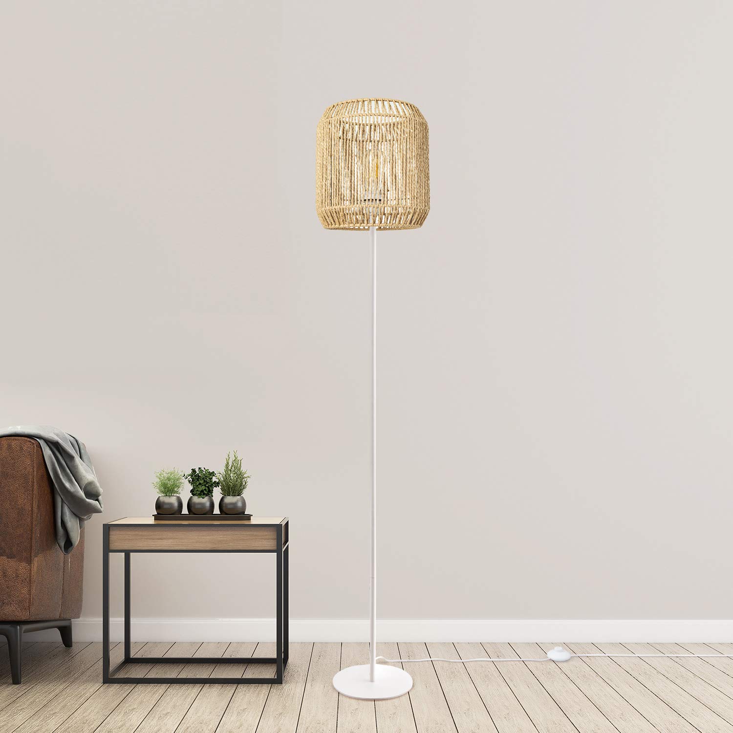 paco-home-volta-stehleuchte-rattan-optik-wei-natur-28-cm-e27 image 3