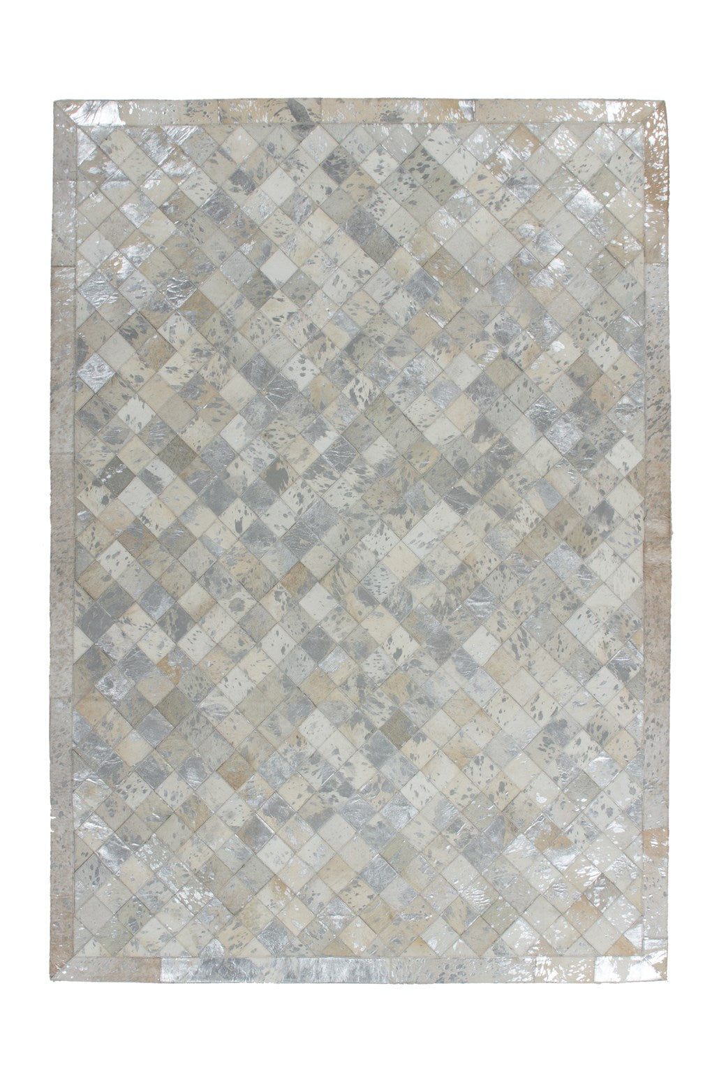 kayoom-lavish-210-lederteppich-patchwork-karo-design-handgefertigtes-unikat-aus- image 5