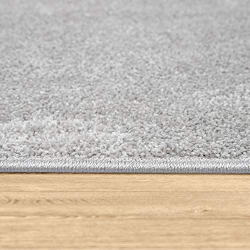 paco-home-kurzflor-teppich-silber-80x250-cm image 8