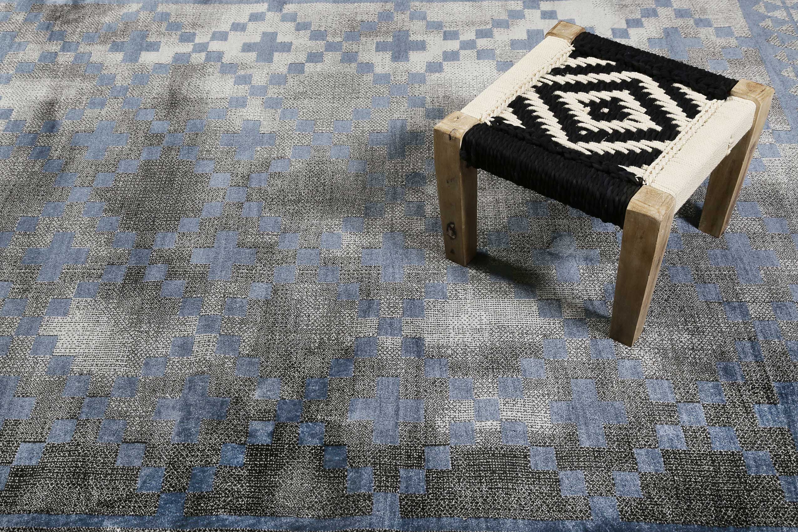 weconhome-pleasure-2-0-teppich-grau-blau-kurzflor-geometrisch image 6
