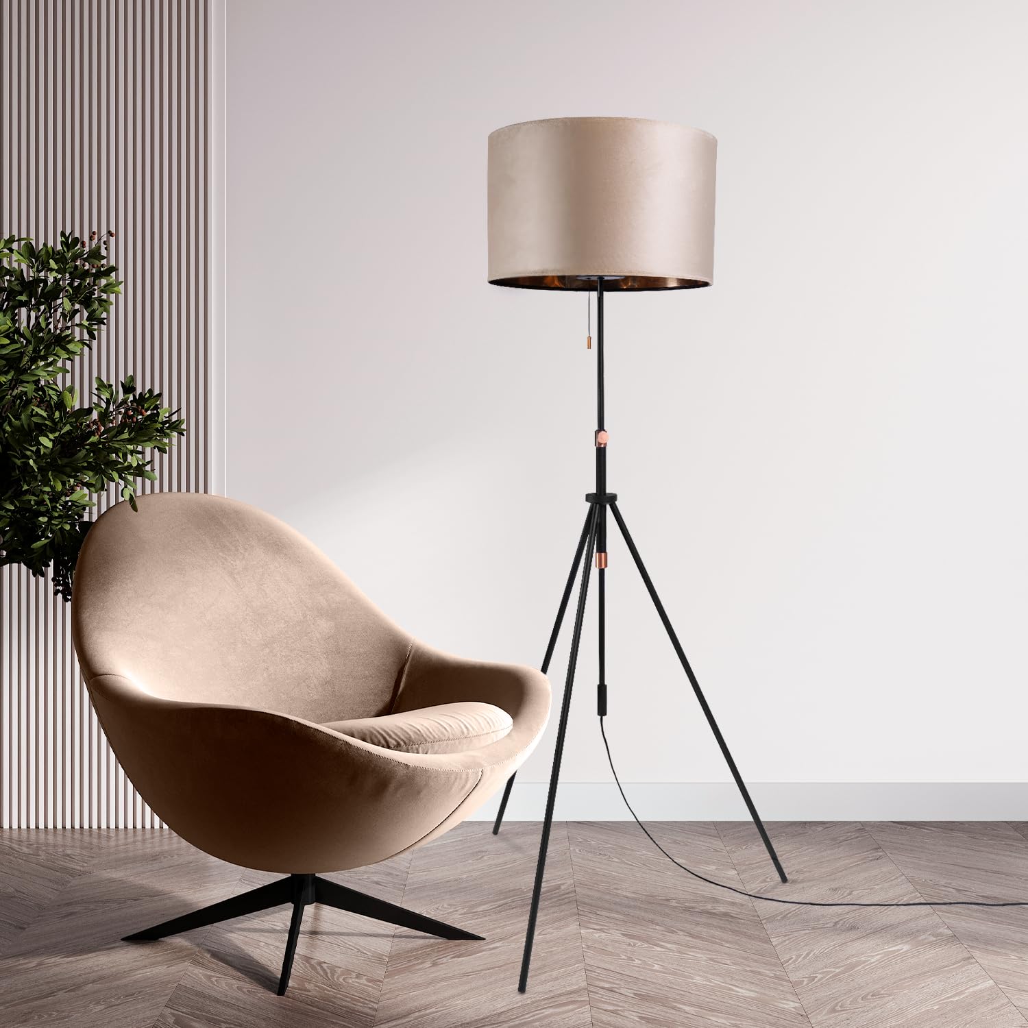 paco-home-stehlampe-stativ-velours-samt-e27-mit-zugschalter image 2