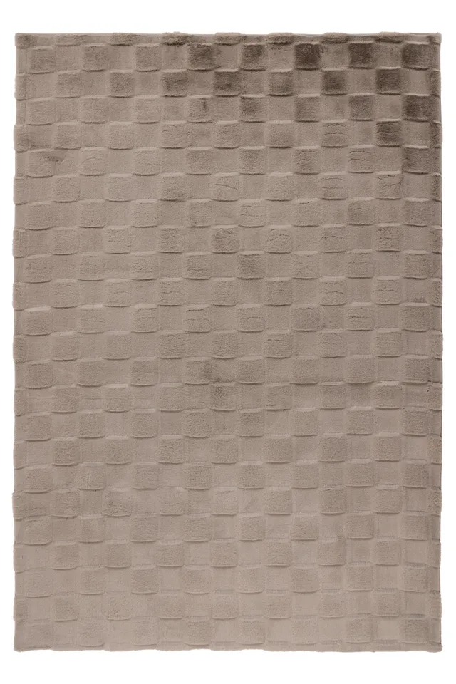 kayoom-rescue-125-kurzflorteppich-18-mm-florh-he-1800-g-m-polyester-warmes-beige image 1