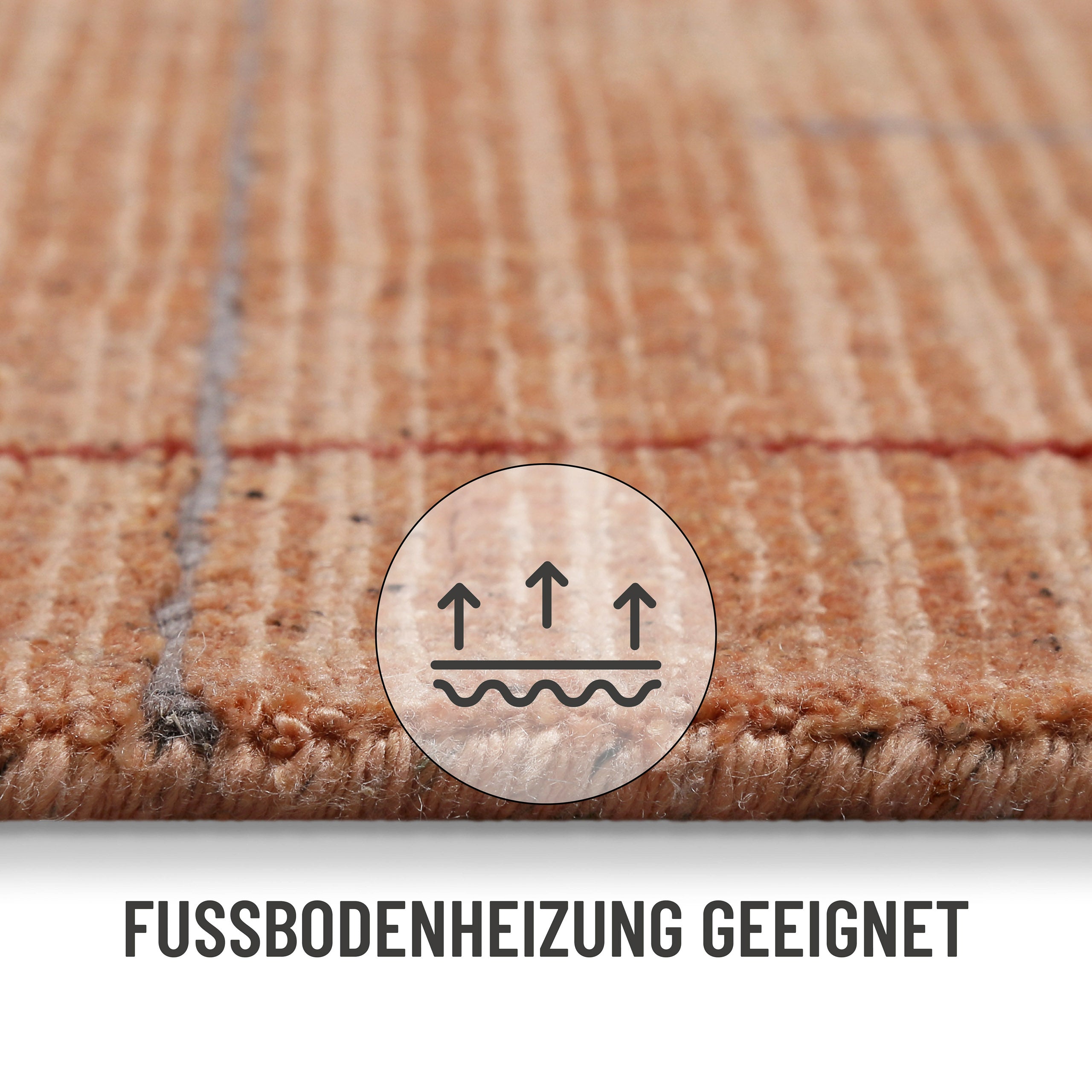 weconhome-kurzflor-teppich-milly-handgewebt-80-tencel-20-schurwolle-lachs-rot image 5