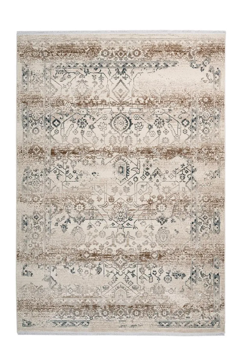 kayoom-anouk-625-vintage-teppich-mit-fransen-pflegeleicht-und-flach image 1