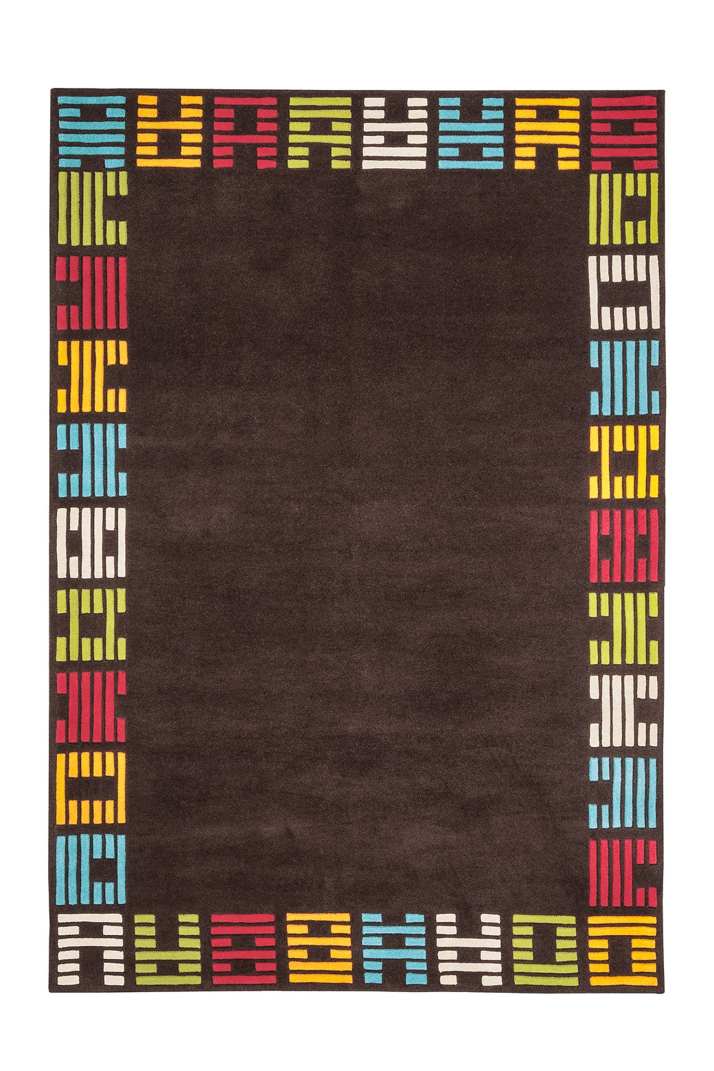kayoom-joy-4096-bunter-motivteppich-acryl-pflegeleicht-modernes-design image 1