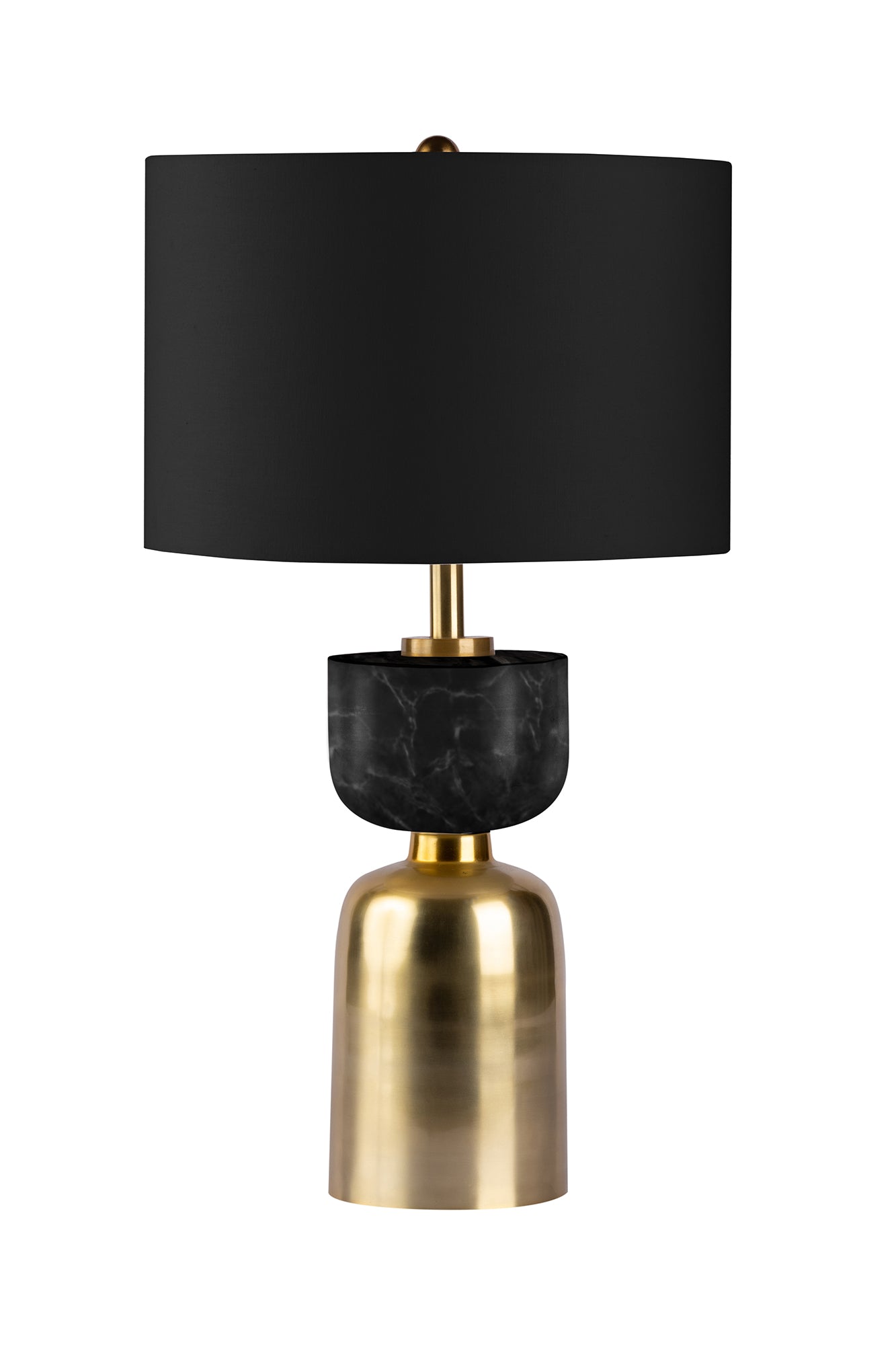 kayoom-cirus-125-tischlampe-goldfarbenes-eisen-marmor-stoffschirm-schwarz-wei image 7