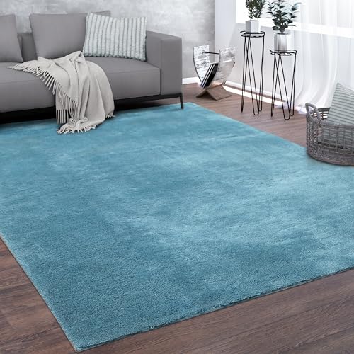 paco-home-kurzflor-teppich-einfarbig-blau-t-rkis-80x150-cm image 7