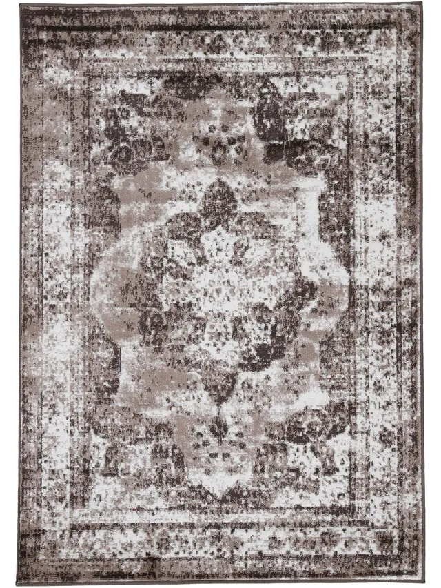 carpetfine-vintage-teppich-sol-braun-240x340-cm-xxl-polypropylen image 1