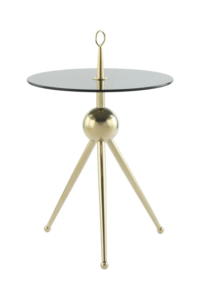 kayoom-ontario-325-beistelltisch-edelstahl-glas-luxus-design image 1