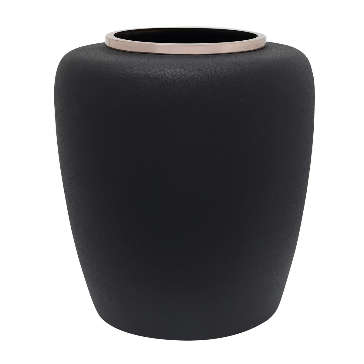 kayoom-vase-art-deco-2025-handgearbeitete-vase-aus-eisen-schwarz-matt-mit-metall image 8