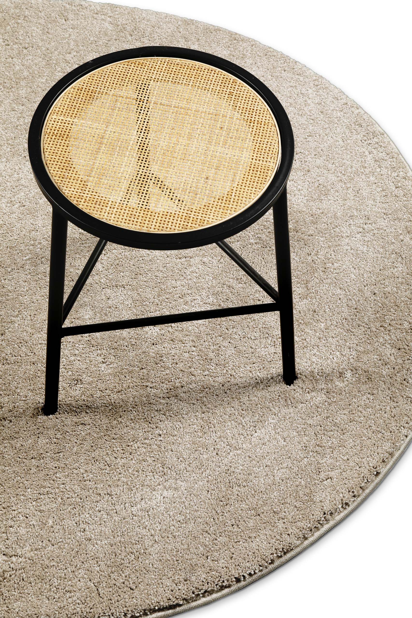 weconhome-basics-kurzflorteppich-nova-rund-sand-beige-maschinell-gewebt-syntheti image 6