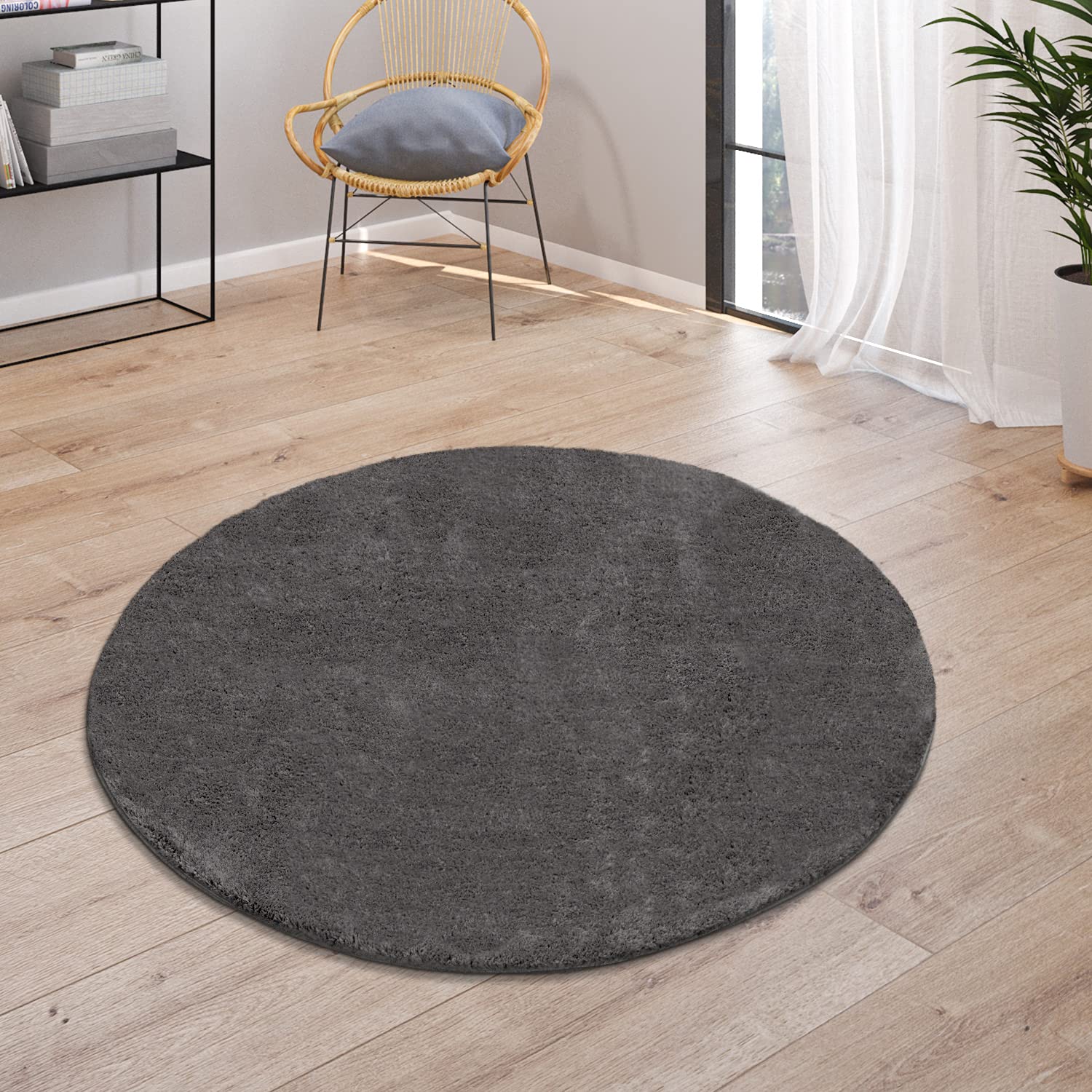 paco-home-kurzflor-teppich-einfarbig-grau-anthrazit-80x150-cm image 8