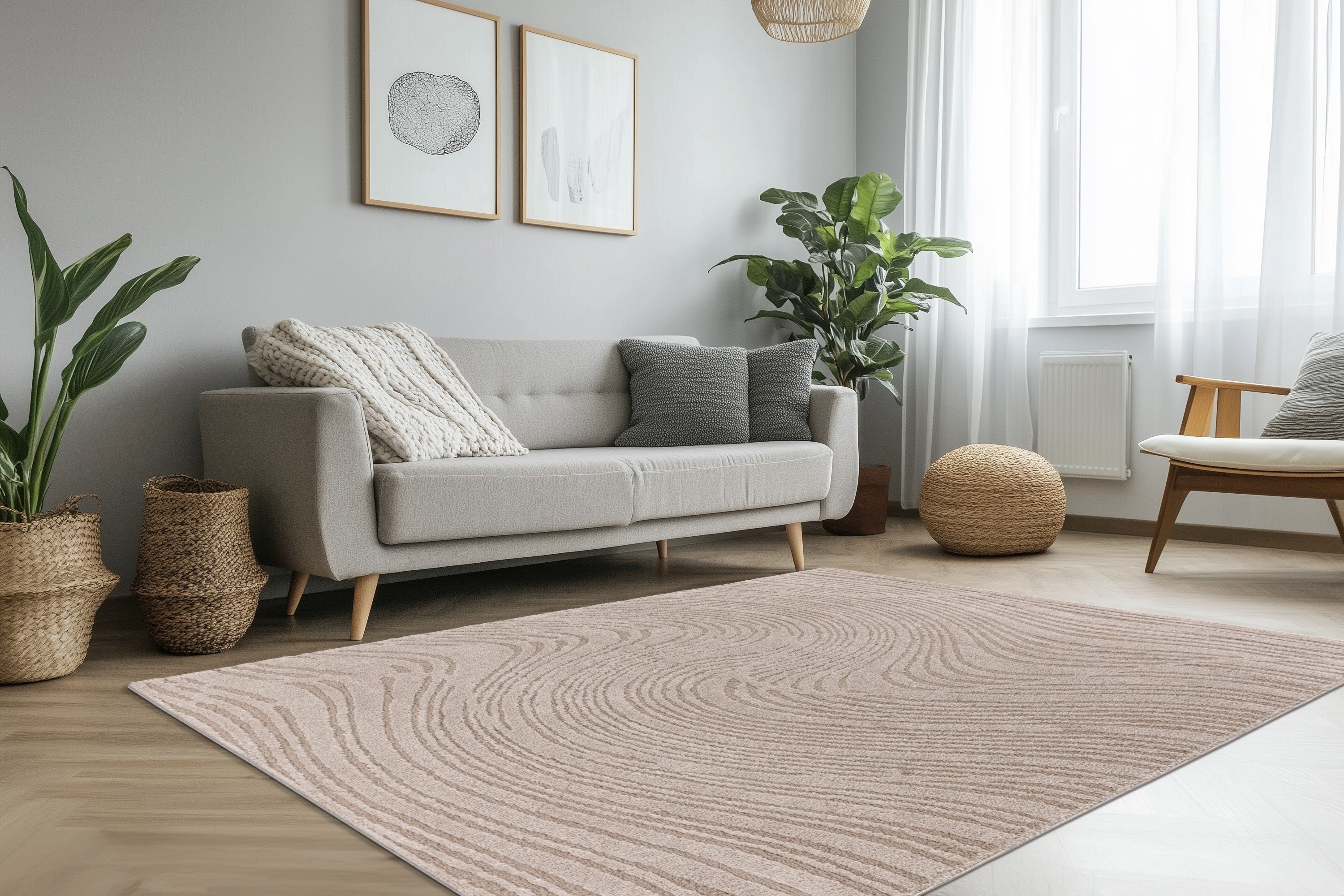 kayoom-demonstrate-125-kurzflorteppich-20-mm-florh-he-polyester-beige-extra-weic image 3