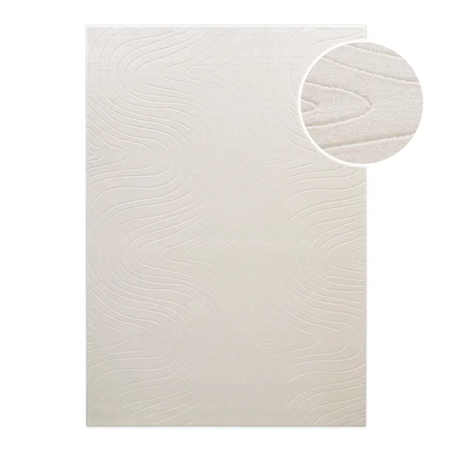 weconhome-kurzflorteppich-nuuk-flow-in-creme-wei-getufteter-naturfaser-teppich-m image 1